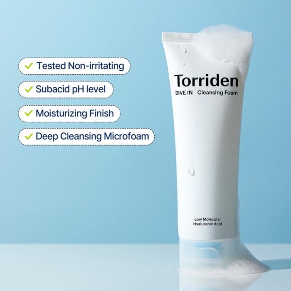 Version 1.0.0 Espuma limpiadora Dive in Hyaluronic Acid de TORRIDEN 150ml