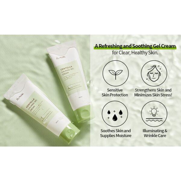 Gel Hidratante Centella Calming Gel Cream de IUNIK 60ml