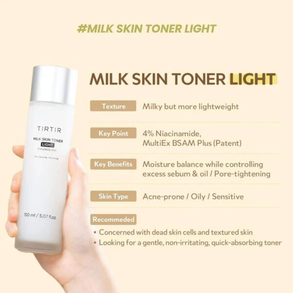 Tónico Hidratante Milk Skin Toner - Light version de TIRTIR 150ml