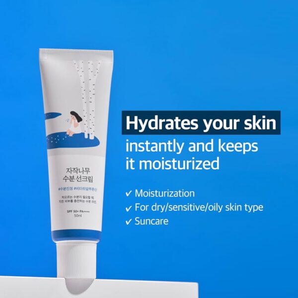 IMG_5304 2 Protector Solar Hidratante Birch Juice Moisturizing Sunscreen de ROUND LAB 50ml