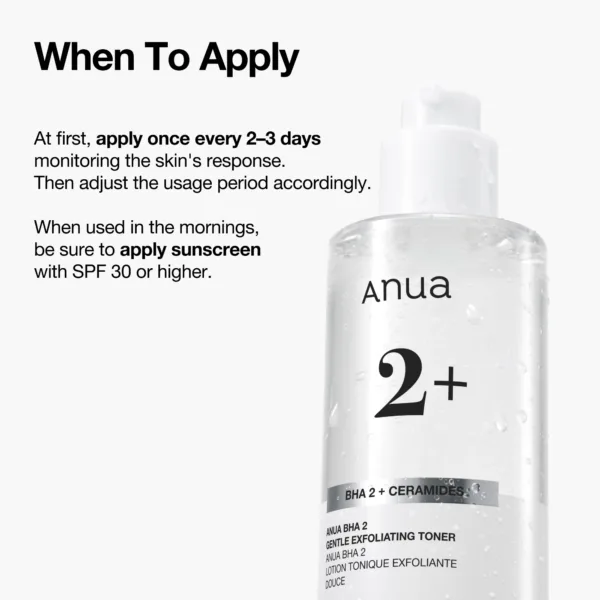 Tónico Exfoliante BHA 2% Gentle Exfoliating Toner de ANUA 150ml