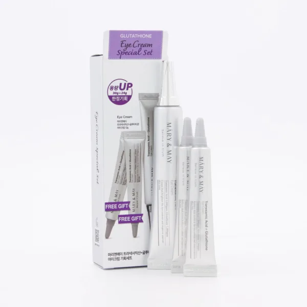 img_7341 Contorno de ojos Acido tranexamico + Gluthatione de Mary&May- 30ml + 2 minis