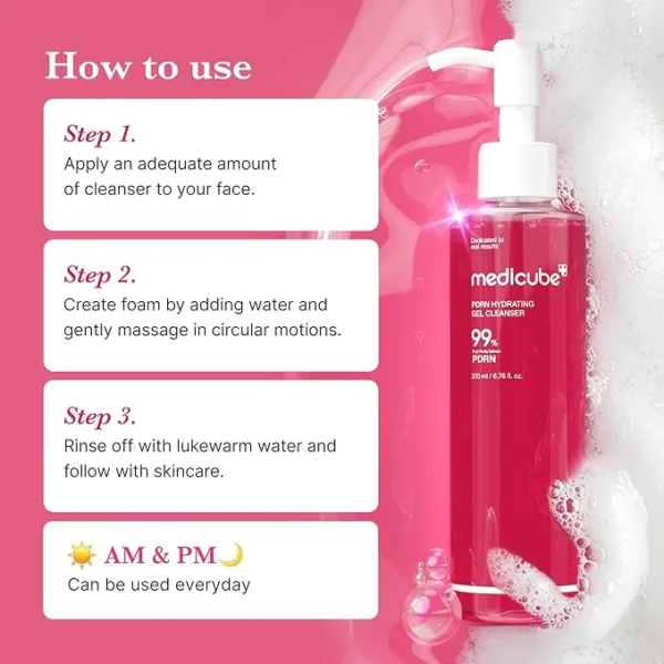 Limpiador PDRN Hydrating Gel Cleanser de MEDICUBE - 200ml