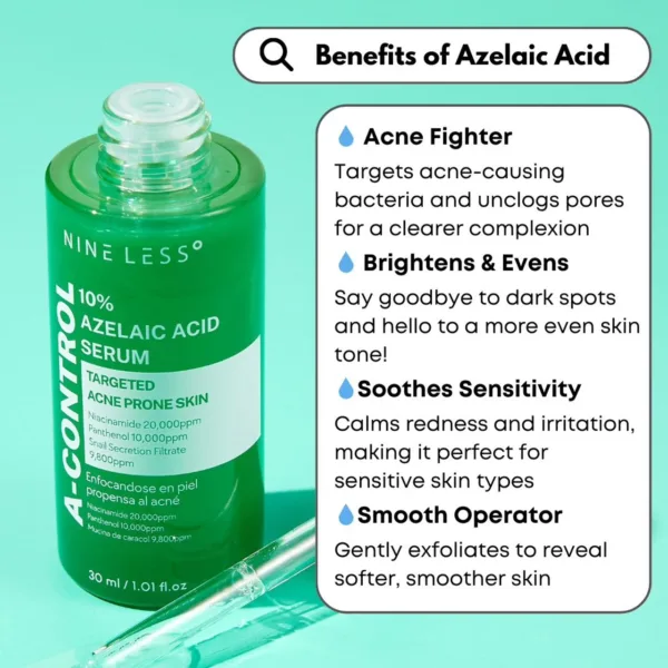 Serum A-Control 10% Azelaic Acid Serum de NINELESS - 30ml