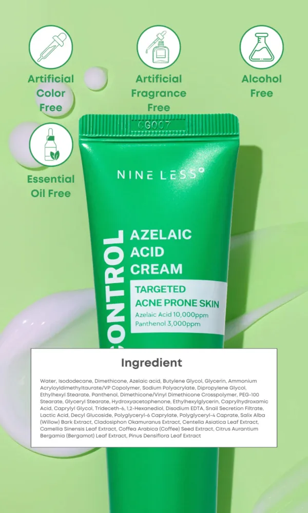 IMG_8042 Gel Hidratante A-Control Azelaic Acid Cream - Crema de acné de NINELESS - 50ml