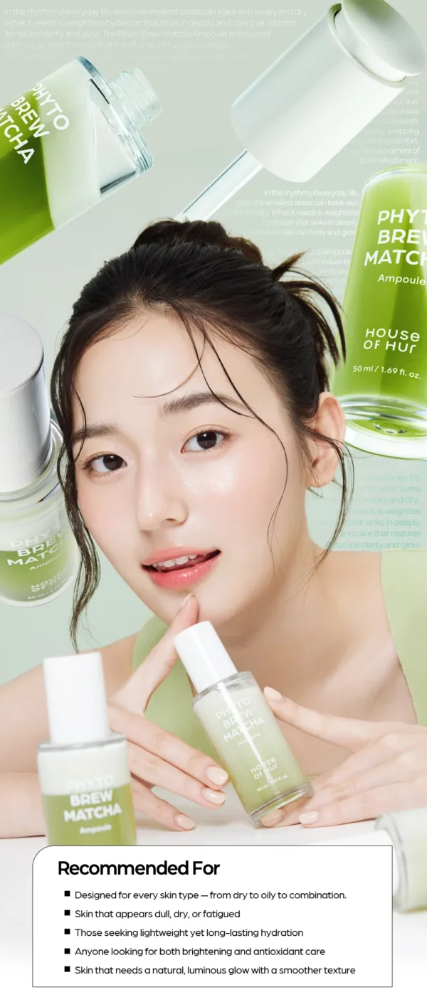 Serum Hidratante Phyto Brew Matcha Ampoule de HOUSE OF HUR - 50ml