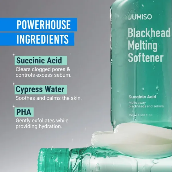 Exfoliante Blackhead Melting Softener de JUMISO - 150ml