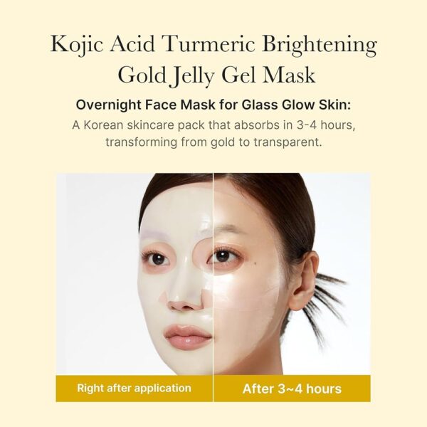 Pack de Mascarilla Kojic Acid Turmeric Brightening Gel Mask Set - 4 piezas