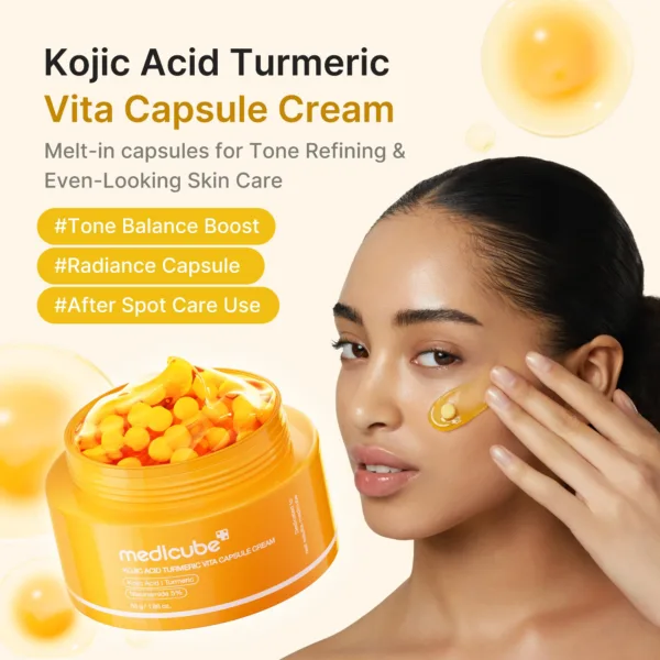 IMG_9142 Gel-Crema Kojic Acid Turmeric Vita Capsule Cream de MEDICUBE- 53gr