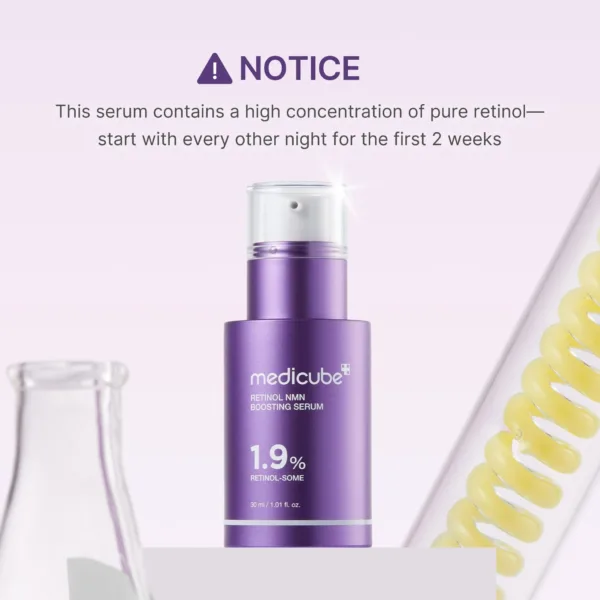 Serum Antiedad Retinol NMN Boosting Serum de MEDICUBE- 30ML