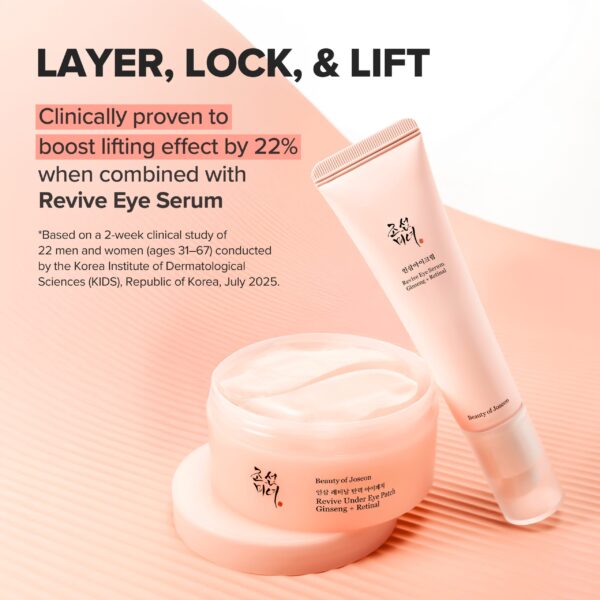 Parches de ojos Revive Under Eye Patch Ginseng + Retinal de BEAUTY OF JOSEON - 60 parches