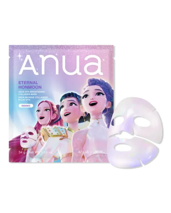 Mascarilla Kpop Demon Hunters Vita Brightening Collagen Mask  de ANUA - 1 unidad